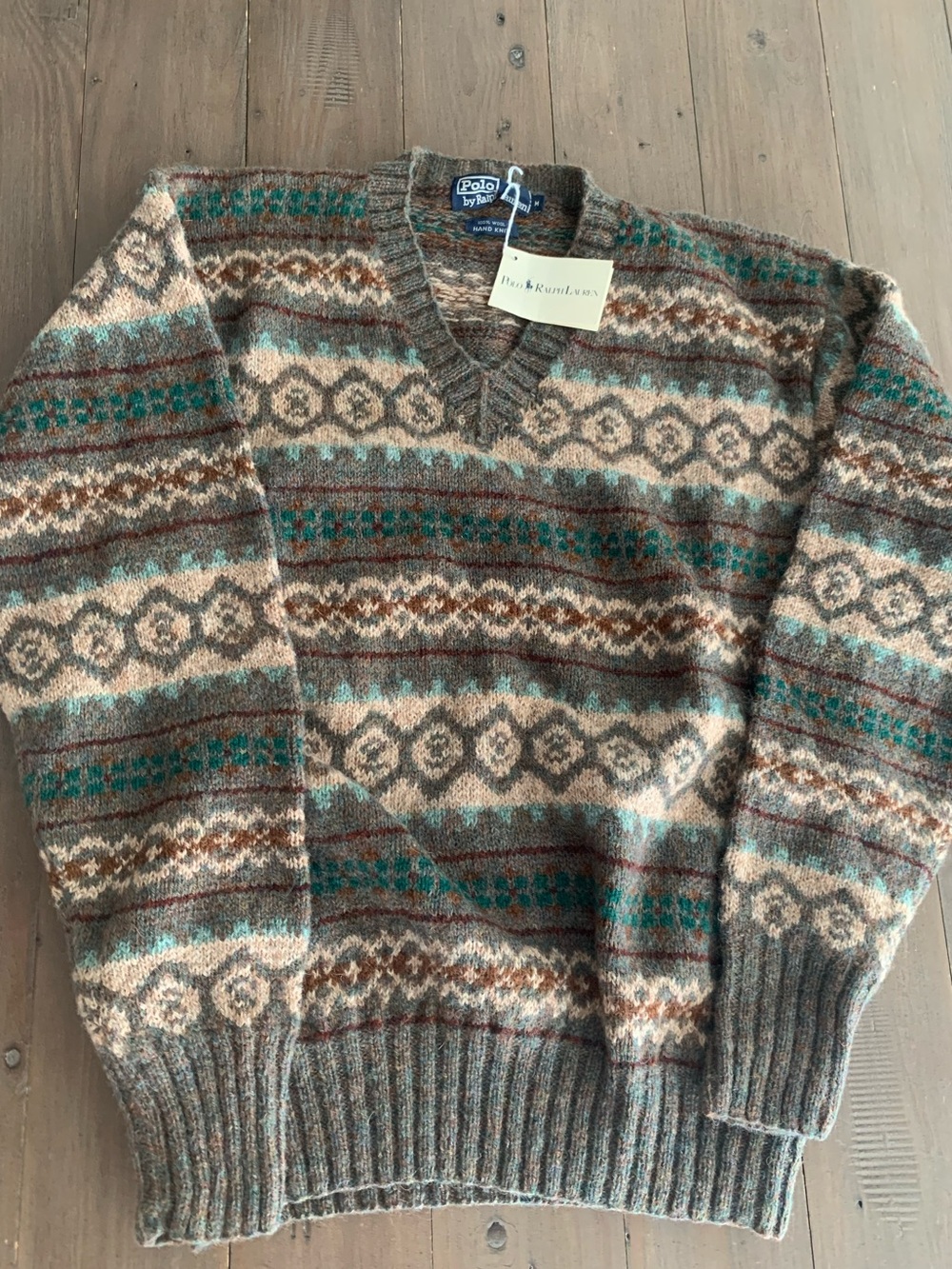 Polo Ralph Lauren hand knit wool sweater